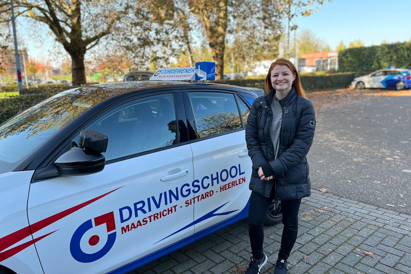 geslaagde leerling bij drivingschool Cordewener auto